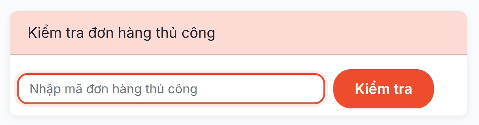 Hướng dẫn check đơn hàng thủ công