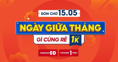 Khuyến mãi thương mại điện tử tháng 5/2025: Ưu đãi lớn từ Shopee, Lazada và Tiki