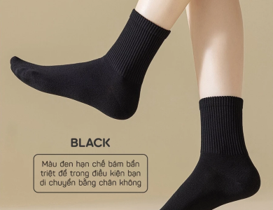 Tất nam nữ bassic dễ phối đồ , tất vớ cotton co dãn bốn chiều thấm hút mô hôi chân - Aguo shop
