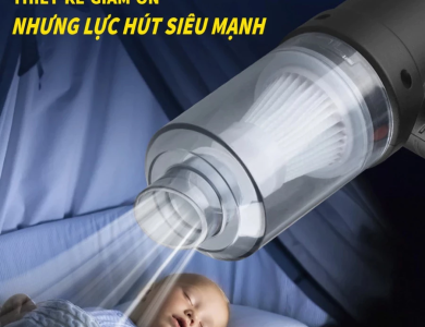 Máy Hút Bụi Mini Cầm Tay Không Dây Choice EL1-0401-1 Lực Hút 6000MPA Nhỏ Gọn, Pin Sạc Tiện Lợi