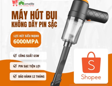 Máy Hút Bụi Mini Cầm Tay Không Dây Choice EL1-0401-1 Lực Hút 6000MPA Nhỏ Gọn, Pin Sạc Tiện Lợi