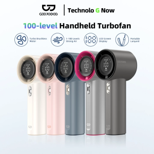 Bảo hành 6 tháng Quạt mini GOOJODOQ 100 tốc độ gió có thể điều chỉnh màn hình kỹ thuật số cầm tay