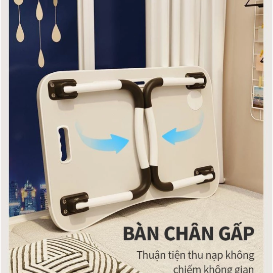 AIODIY Bàn học làm việc gấp gọn Bàn gấp máy tính xách tay Với Cup Holder Với khe cắm thẻ